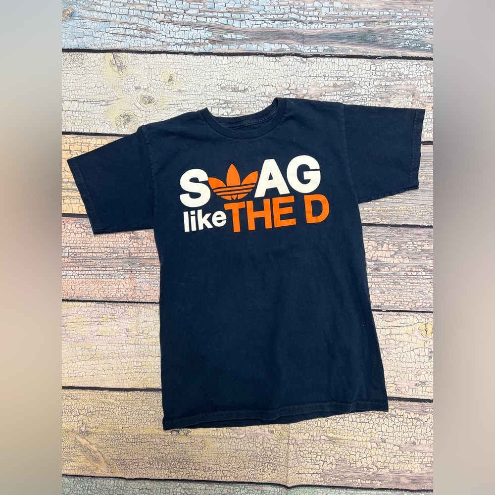 Adidas “Swag Like The D” T-shirt Small. S. Mens Tigers Colors.